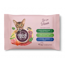 Delickcious набір паучів для котів 4штх85г1