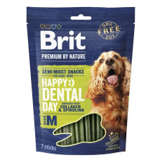 Brit Premium Dental Snacks M ласощі для собак 180 г (колаген та спірулін)1