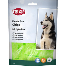 Trixie TX-2682 Denta Fun 100г чіпси для собак з спіруліна1