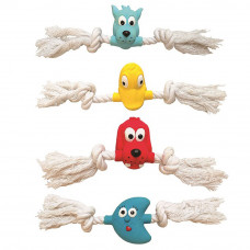 Tatrapet Toys Fun іграшка для собак тварини на мотузці з пищалкою 20 см (1шт)1