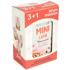 Brit Care Mini паучі для цуценят дрібних порід 85г*4шт (ягня в соусі)1