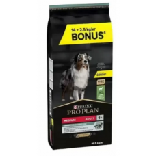 Purina Pro Plan Medium корм для собак середніх порід з ягням 14 кг+2,5кг1