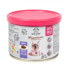 Pet Chef консерва для котів 200 г (індичка)1