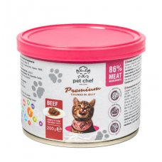Pet Chef консерва для котів 200 г (яловичина)1