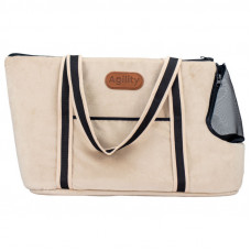 Agility сумка-переноска для котів і собак до 5 кг (51×22×27 см) бежева1