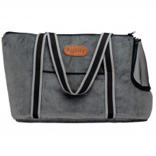 Agility сумка-переноска для котів і собак до 5 кг (51×22×27 см) графіт1