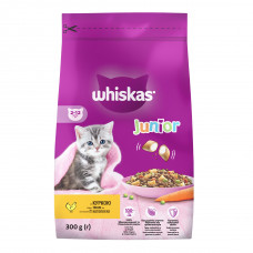 Whiskas Junior подушечки з кремовою начинкою для кошенят (з куркою) 600г1