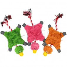 Іграшка для собак Качка з канатом зі звуком1