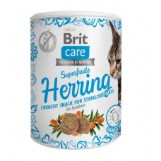 Brit Care Superfruits Herring ласощі для котів 100 г (оселеде...