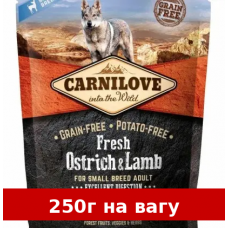 Carnilove Fresh Ostrich & Lamb Small Breed Dog 250 г  кор...