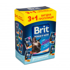Brit Premium Delicate Fillets in Gravy набір паучів для стерилізованих кішок 4шт*85г1