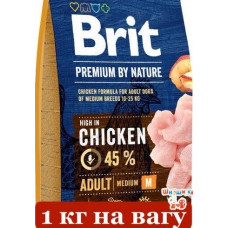 Brit Premium Adult M 1кг (на вагу) корм для собак середніх порід1