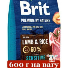 Brit Premium Sensitive Lamb 600г корм для собак (ягненок 35%)1