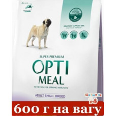 Optimeal Small Adult Dog 600г (на вес) корм для собак мелких пород с уткой1