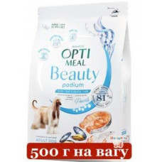 Optimeal Beauty Podium корм для догляду за шерстю і зубами собак 500г (на вагу)1