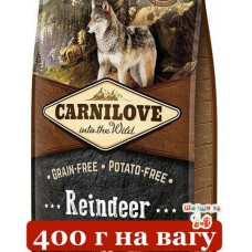 Carnilove Reindeer For Adult Dogs 0,4 кг (на вагу) беззерновий корм для собак з м'ясом північного оленя1