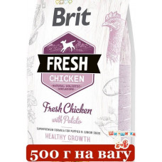 Brit Fresh Chicken With Potato Puppy 500г (на вагу) - корм для цуценят з куркою і картоплею1