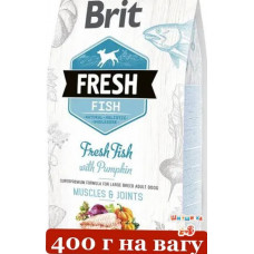 Brit Fresh Fish&Pumpkin 0,4 кг (на вагу) - корм для собак з рибою і гарбузом1