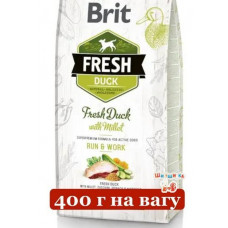 Brit Fresh Duck With Millet 0,4 кг (на вагу) корм для собак з качкою і пшоном 1