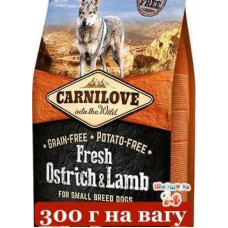 Carnilove Fresh Ostrich&Lamb Small Breed Dog 0,3 кг - беззерновий корм для собак дрібних порід (на вагу)1