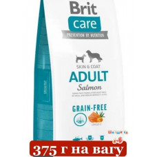 Brit Care Dog Grain-free Adult Salmon 375г беззерновой корм собак (лосось 50%)1