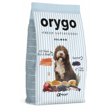 Orygo Salmon напіввологий корм для собак з лососем та чорницею 8 кг1