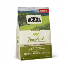 Acana Grasslands Cat 1,8 кг - корм для кішок з качкою, індичкою та білою рибою1