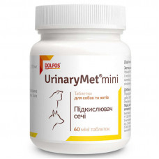 Dolfos UrinoMet mini - Регулятор кислотності сечі у міні собак і кішок (1704-60) 60 табл.1