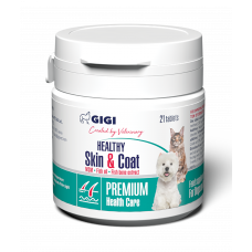 GiGi HEALTHY Skin & Coat для профілактики хронічних дерматитів та покращення стану шкіри 21 таб1