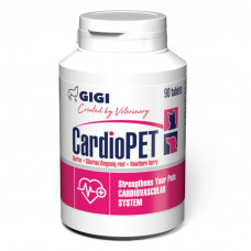GiGi CardioPet комплекс для зміцнення та підтримки серцево-судинної системи у кішок та собак 90 таб1