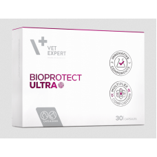 Vet Expert BioProtect Ultra нутрицевтична добавка для котів і собак із хронічними порушеннями шлунково-кишкової мікрофлори 30 капс1