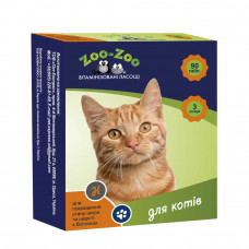 ZOO-ZOO вітамінізовані ласощі для кішок 90 таб (шкіра/шерсть)1