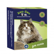 ZOO-ZOO вітамінізовані ласощі для кішок 90 таб (виведення шерсті)1