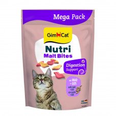 GimCat Nutri Malt Bites вітаміни для виведення грудок шерсті з мальтом у котів 425г1