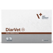 VetExpert DiarVet засіб проти діареї для котів та собак дрібних порід 6 капсул1