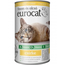 EuroCat консерва для котів 415 г (курка)1