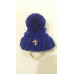 Зимова шапка з бубоном VipDoggy розмір M синя2