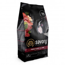 Savory корм холистик для собак великих порід 0,7кг на вагу (індичка і ягня)1