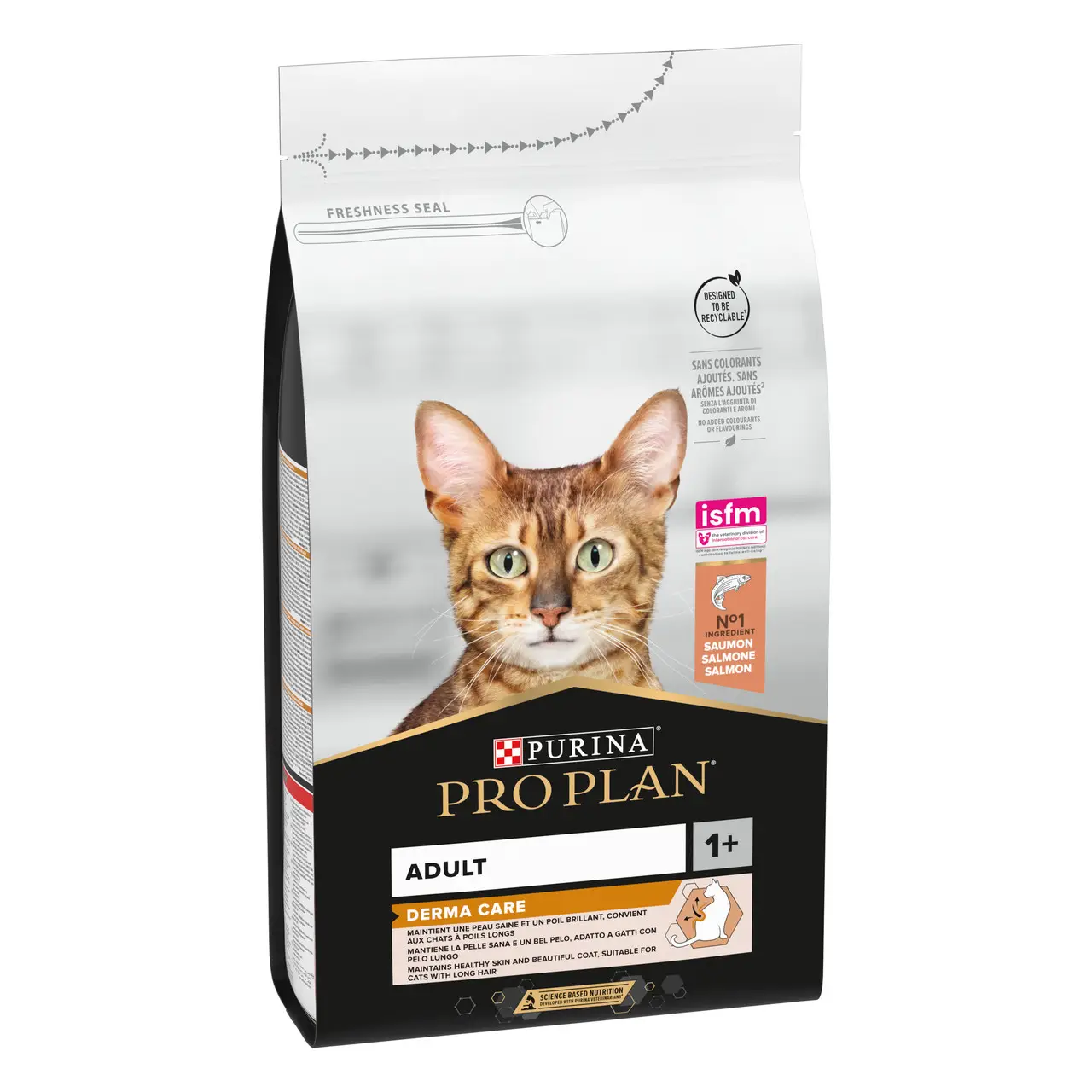 Purina Pro Plan Derma Care 1,5 кг - корм для котів з лососем для підтримки здоров'я шкіри та краси шерсті1