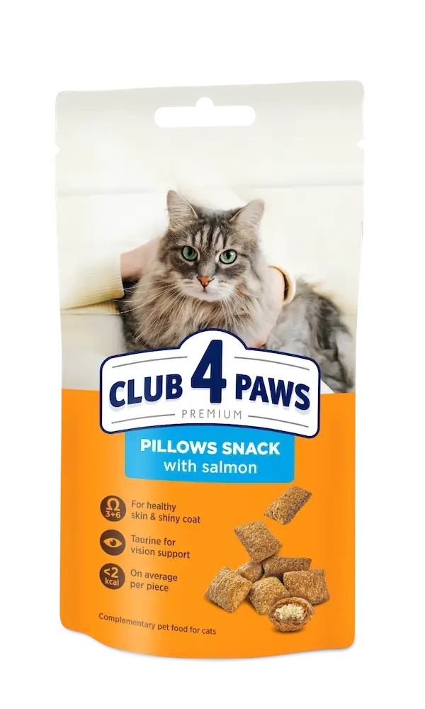 Клуб 4 Лапи подушечки з лососем для котів 60г...