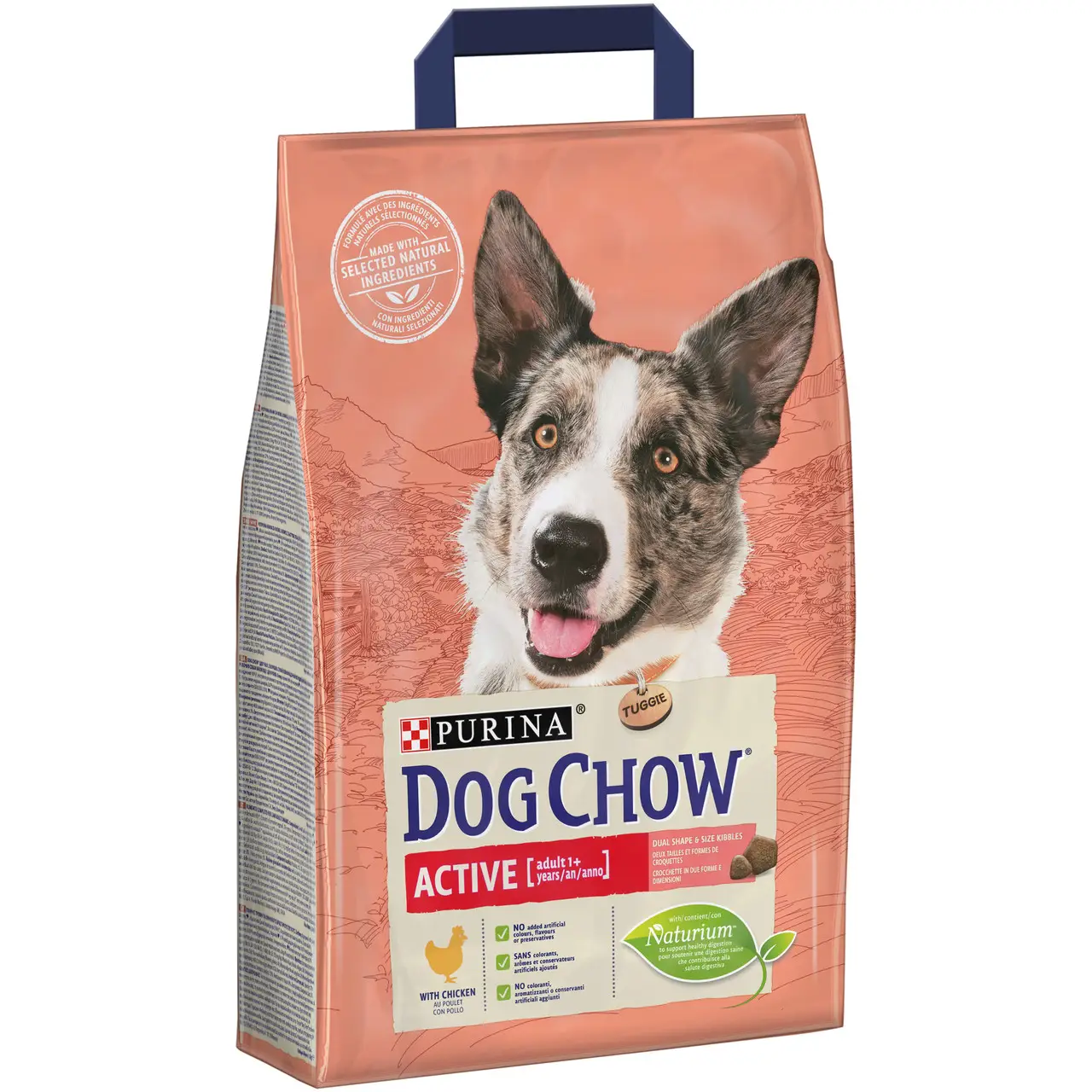 Dog Chow Active 2,5 кг із куркою для активних собак від 1 до 9 років1