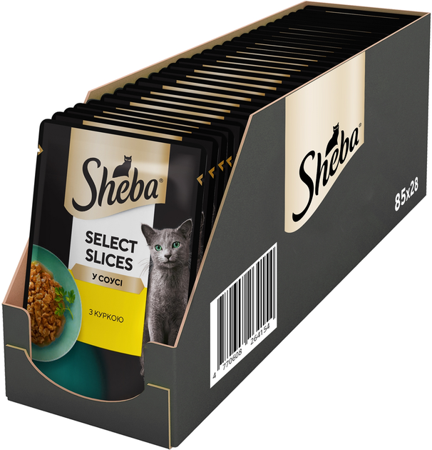 Sheba паучі для котів 85г*28шт (курка в соусі)1
