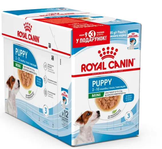 Royal Canin Mini Puppy 85г * 12шт - паучі для цуценят дрібних порід у віці c 2 до 10 місяців1