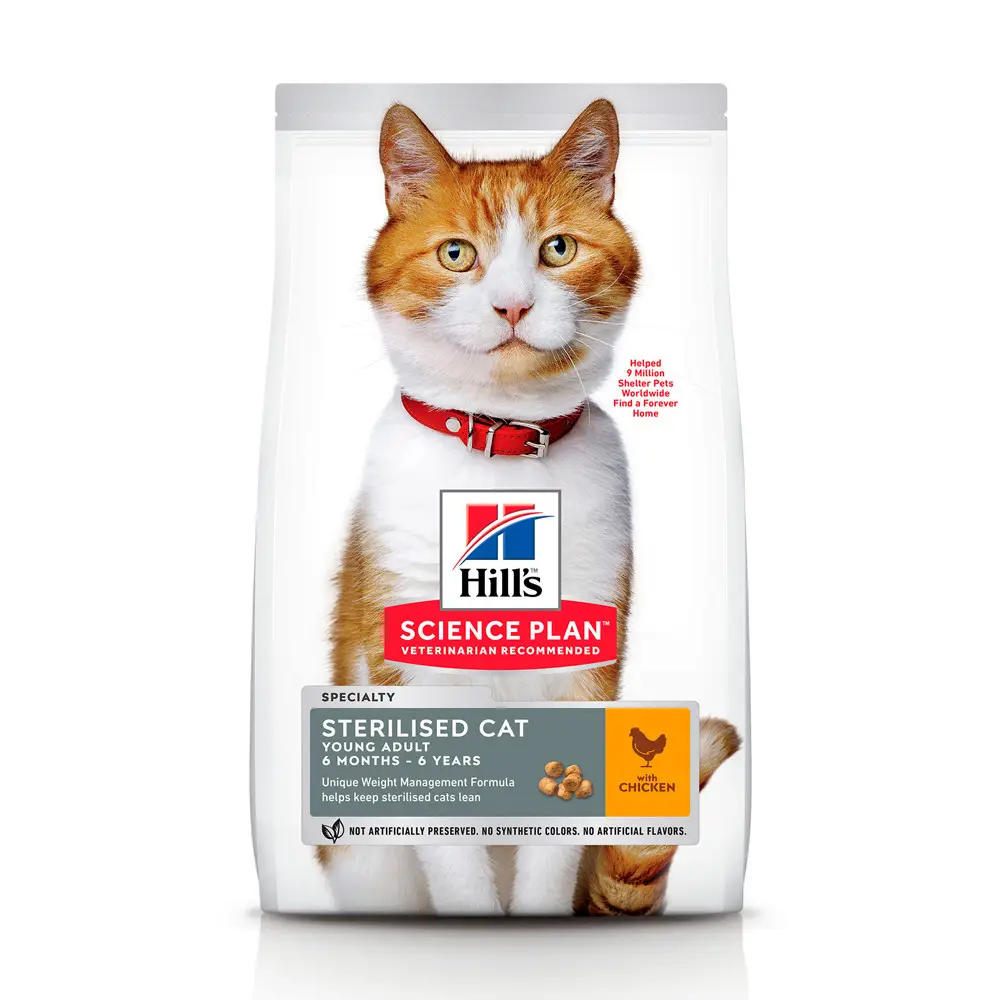 Hills Sterilised Cat Young Adult 10кг корм для стерилізованих...