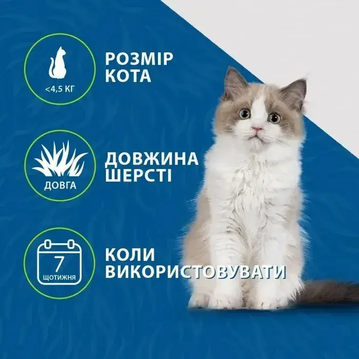 Furminator Long Hair Small Cat для довгошерстих кішок до 4,5 кг2