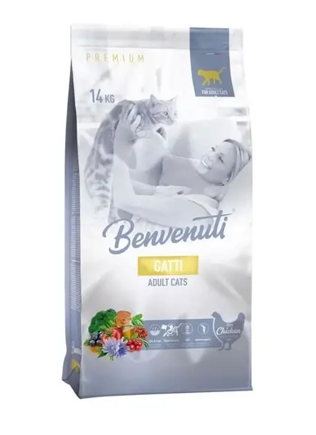 Benvenuti Gatti корм для котів з куркою 14 кг...