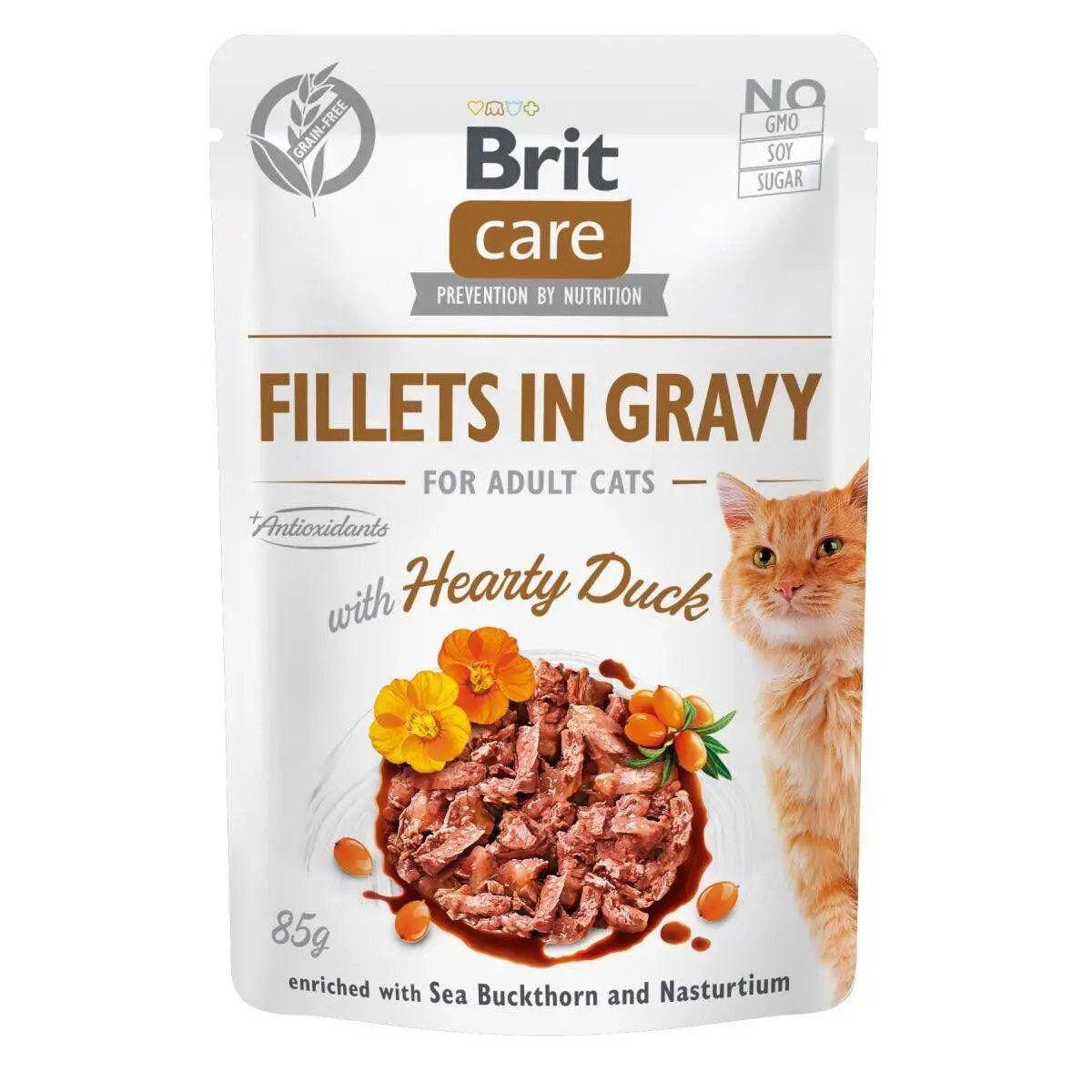 Brit Care Cat pouch 85г * 24шт (філе качки в соусі)1