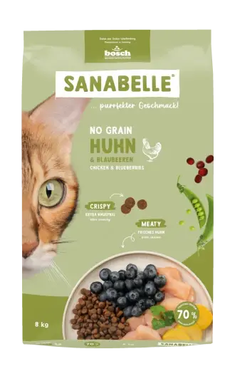 Bosch Sanabelle No Grain 8кг — беззерновий корм для кішок (ку...
