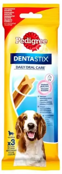 Pedigree Denta Stix 77гр  жувальні палички для собак1