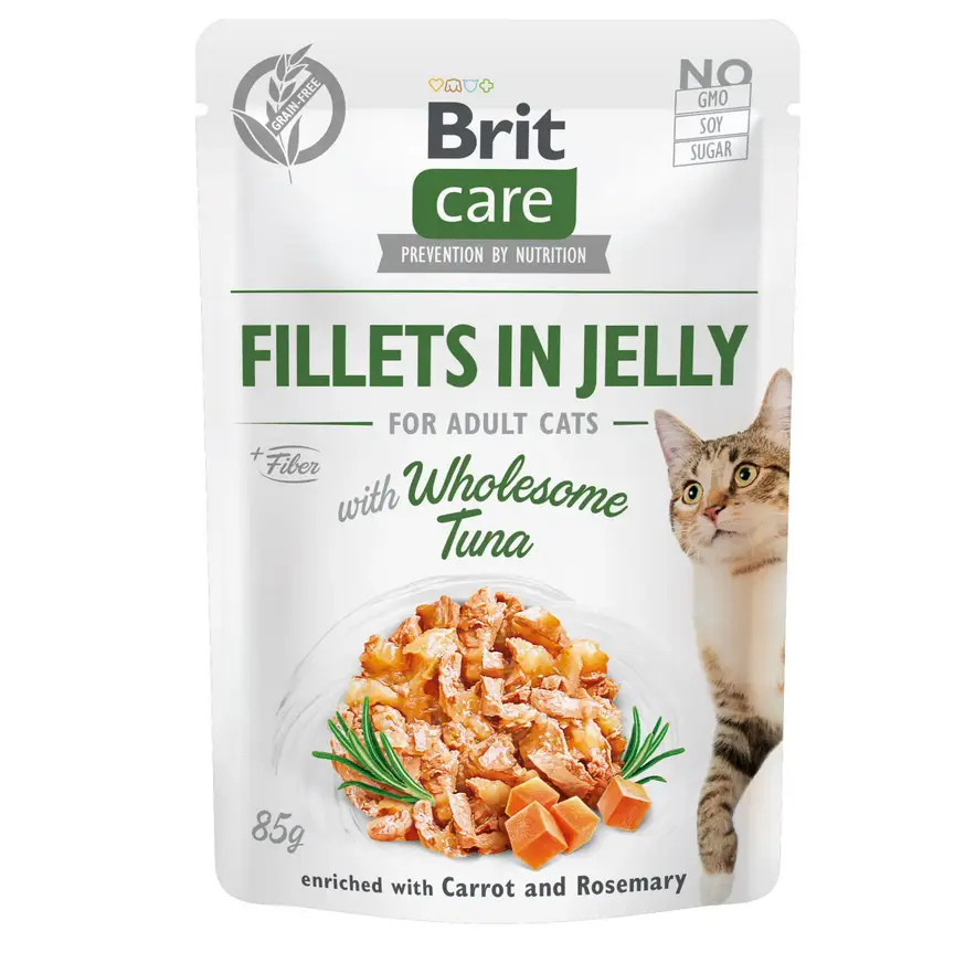 Brit Care паучі для кішок 85г * 24шт (тунець в желе)1